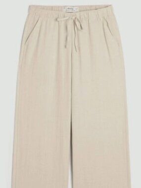 Hollister Linen short length Wide Leg Pants